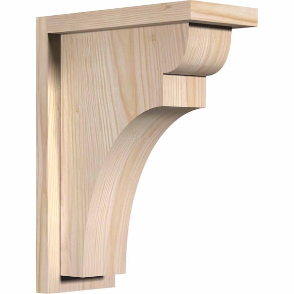 Ekena Millwork Yorktown Smooth Corbel w/Backplate, Douglas Fir, 5 1/2"W x 12"D x 16"H COR06X12X16YOR01SDF - main